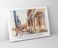 
              John Singer Sargent - Gondola Moorings on the Grand Canal (ca. 1904–1907)
            