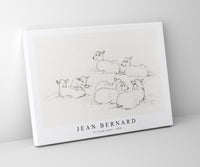 
              Jean Bernard - Six lying lambs (1820)
            