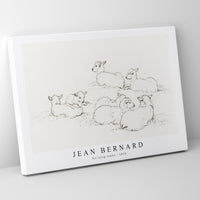 Jean Bernard - Six lying lambs (1820)