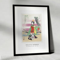 Ogata Gekko - Dancing Woman by a Boat (1887–1896)