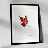 Mary Vaux Walcott - Autumn Leaf (1874)