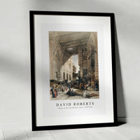 David roberts - Bazaar of the silk mercers, Cairo-1796-1864