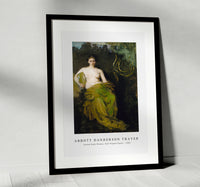 
              abbott handerson thayer - Seated Nude Woman. Half Draped Figure-1885
            