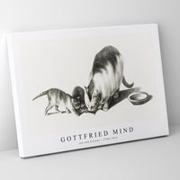 Gottfried Mind - cat and kittens by Gottfried Mind (1768-1814)