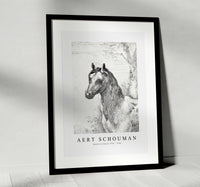 
              Aert schouman - Head of a horse-1725-1792
            