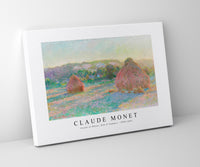 
              Claude Monet - Stacks of Wheat, End of Summer 1890-1891
            
