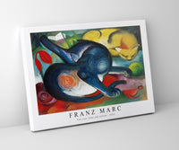 
              Franz Marc - Two cats, blue and yellow 1912
            