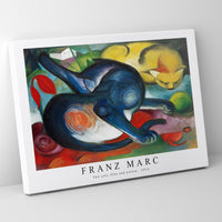 Franz Marc - Two cats, blue and yellow 1912