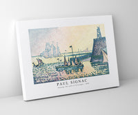 
              Paul Signac - Evening, The Jetty at Vlissingen (1898)
            