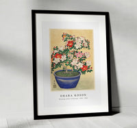 
              Ohara Koson - Blooming azalea in blue pot (1920 - 1930)
            