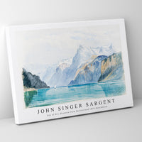 John Singer Sargent - Bay of Uri, Brunnen from Switzerland 1870 Sketchbook
