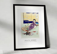 
              Ogata Gekko - Dog Playing with Flower Cart (1887–1896)
            