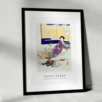 Ogata Gekko - Dog Playing with Flower Cart (1887–1896)