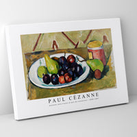 Paul Cezanne - Plate with Fruit and Pot of Preserves (Assiette avec fruits et pot de conserves) 1880-1881