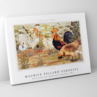 Maurice Pillard Verneuil - Coqs et poules from L'animal dans la décoration (1897)