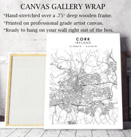 
              Cork, Ireland Scandinavian Style Map Print 
            