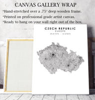 
              Czech Republic Scandinavian Style Map Print    
            