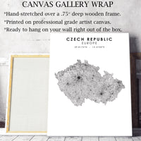 Czech Republic Scandinavian Style Map Print    