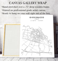 
              Giovinazzo, Italy Scandinavian Style Map Print 
            