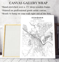 
              Issaquah, Washington Scandinavian Map Print 
            