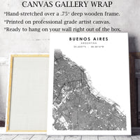 Buenos Aires, Argentina Scandinavian Style Map Print 