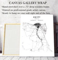 
              Egypt Scandinavian Style Map Print 
            