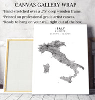 
              Italy Scandinavian Style Map Print 
            