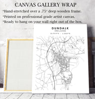 
              Dundalk, Ireland Scandinavian Style Map Print 
            