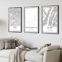 
              Yosemite National Park, California Modern Map Print 
            