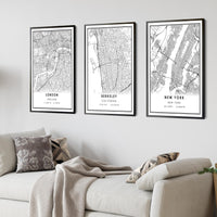 
              Berkeley, California Modern Map Print 
            