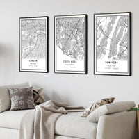 
              Costa Mesa, California Modern Map Print 
            