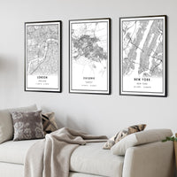 
              Eskisehir, Turkey Modern Style Map Print 
            
