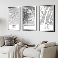 
              Prince George's County, Maryland Modern Map Print 
            