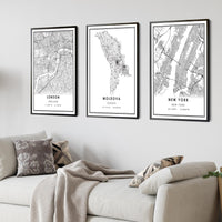 
              Moldova, Europe Modern Style Map Print
            