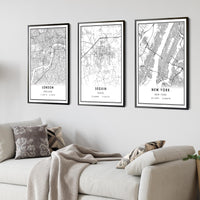 
              Seguin, Texas Modern Map Print 
            