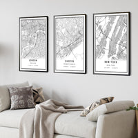 
              Chester, Pennsylvania Modern Map Print 
            