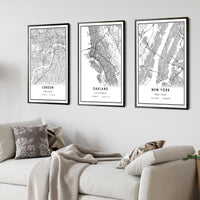 
              Oakland, California Modern Map Print
            