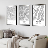 
              Gilbert, Arizona Modern Map Print 
            