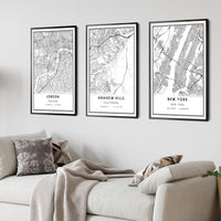 
              Anaheim Hill, California Modern Map Print    
            
