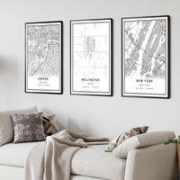 
              Wellington, Texas Modern Map Print 
            