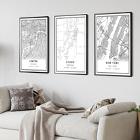 
              Cicero, Indiana Modern Map Print 
            