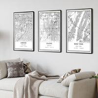 
              Olathe, Kansas Modern Map Print 
            