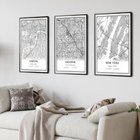 
              Anaheim, California Modern Map Print 
            