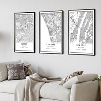 
              Carlsbad, California Modern Map Print 
            