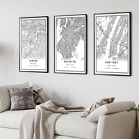 
              Brooklyn, New York Modern Map Print 
            