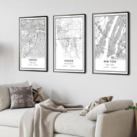 
              Hudson, Wisconsin Modern Map Print
            