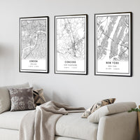 
              Concord, New Hampshire Modern Map Print 
            
