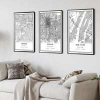 
               Denver, Colorado Modern Map Print 
            