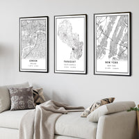 
              Paraguay, South America Modern Style Map Print
            