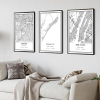 
              Ocean City, New Jersey Modern Map Print 
            